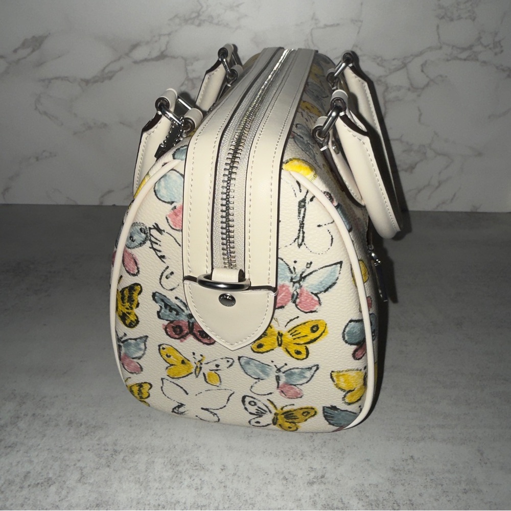 Coach Butterfly Rowan Satchel Bag NWT - Picture 10 of 13